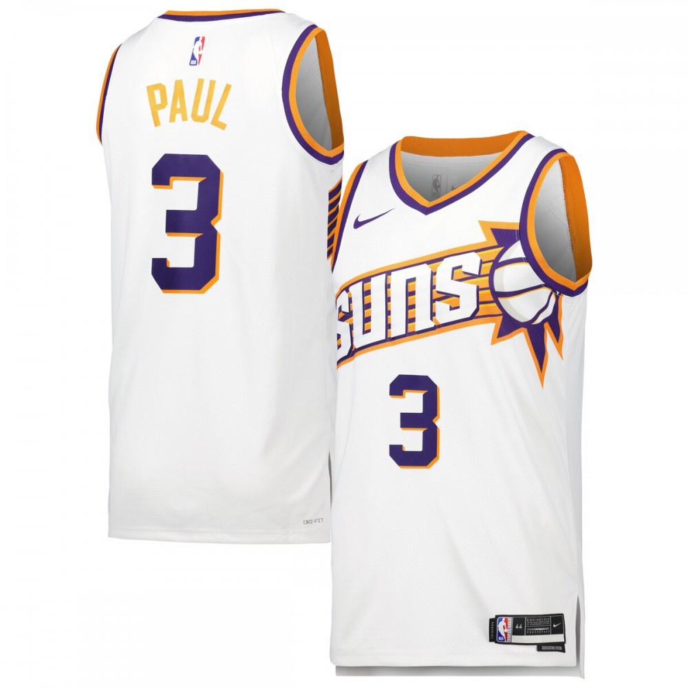 Chris Paul Phoenix Suns Unisex Swingman Jersey - Association Edition - White-Pro Kit Vault | Brand New 26/27 Sports Jerseys